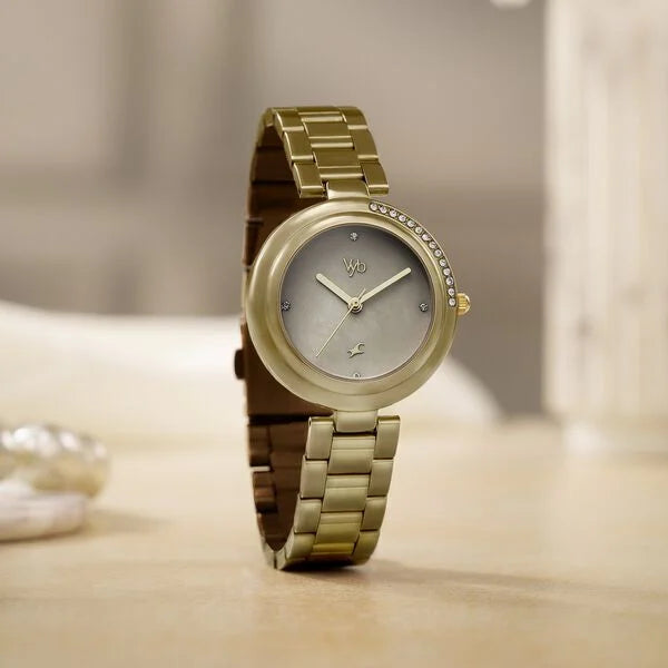 Vyb Aura By Fastrack Quartz Analog Watch For Girls fv60106km01w