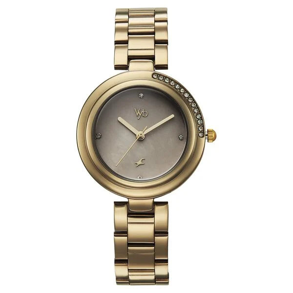 Vyb Aura By Fastrack Quartz Analog Watch For Girls - 60106KM01W - KRISHNA WATCH COMPANY
