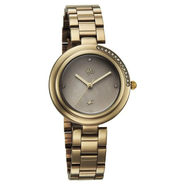 Vyb Aura By Fastrack Quartz Analog Watch For Girls - 60106KM01W - KRISHNA WATCH COMPANY