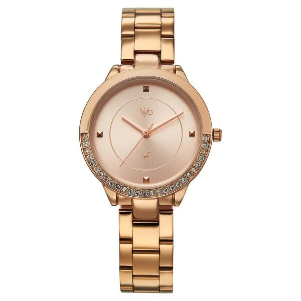 Vyb Eclipse By Fastrack Quartz Analog Watch For Girls - 60107WM02W - KRISHNA WATCH COMPANY