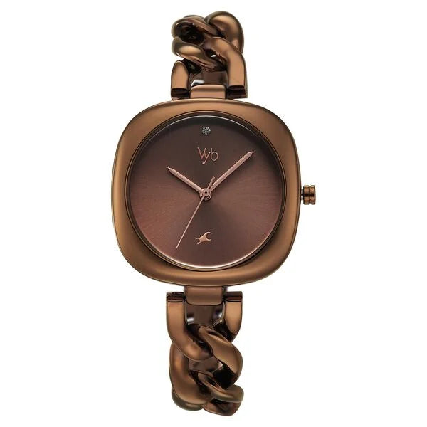 Vyb Spotlight By Fastrack Quartz Analog Watch For Girls - 60109QM01W - KRISHNA WATCH COMPANY