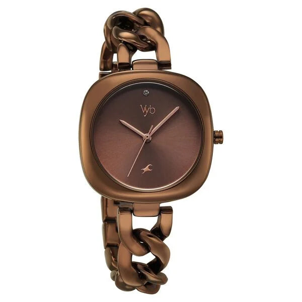 Vyb Spotlight By Fastrack Quartz Analog Watch For Girls - 60109QM01W - KRISHNA WATCH COMPANY