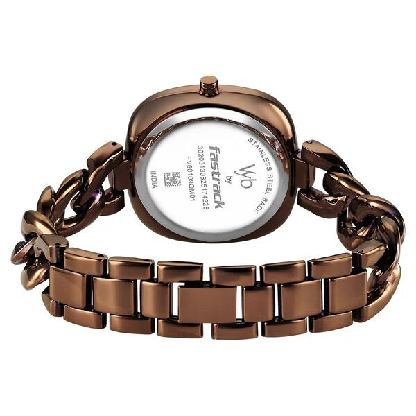 Vyb Spotlight By Fastrack Quartz Analog Watch For Girls - 60109QM01W - KRISHNA WATCH COMPANY
