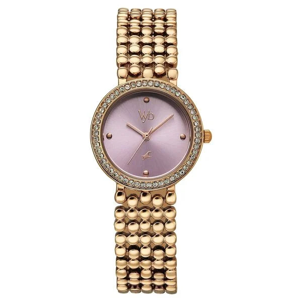 Vyb Iconique By Fastrack Quartz Analog Watch For Girls - FV60111WM02W - KRISHNA WATCH COMPANY
