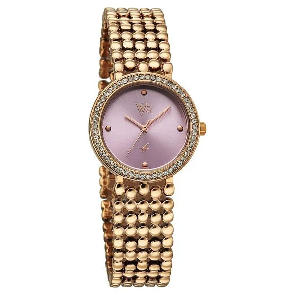 Vyb Iconique By Fastrack Quartz Analog Watch For Girls - FV60111WM02W - KRISHNA WATCH COMPANY