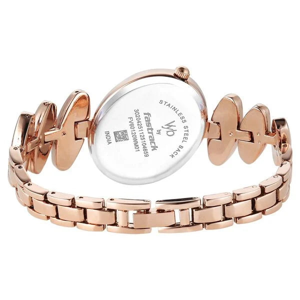 Vyb Successor By Fastrack Quartz Analog Watch For Girls fv60120wm01w - KRISHNA WATCH COMPANY
