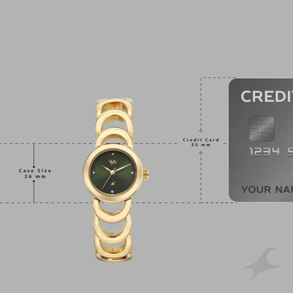 Vyb Bliss By Fastrack Quartz Analog Watch For Girls fv60131ym01w - KRISHNA WATCH COMPANY