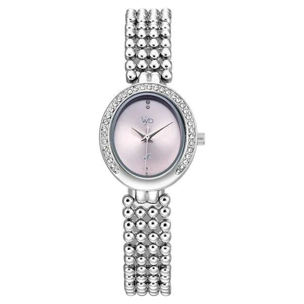 Vyb Iconique By Fastrack Quartz Analog Pink Dial Watch For Girls fv60151sm01w