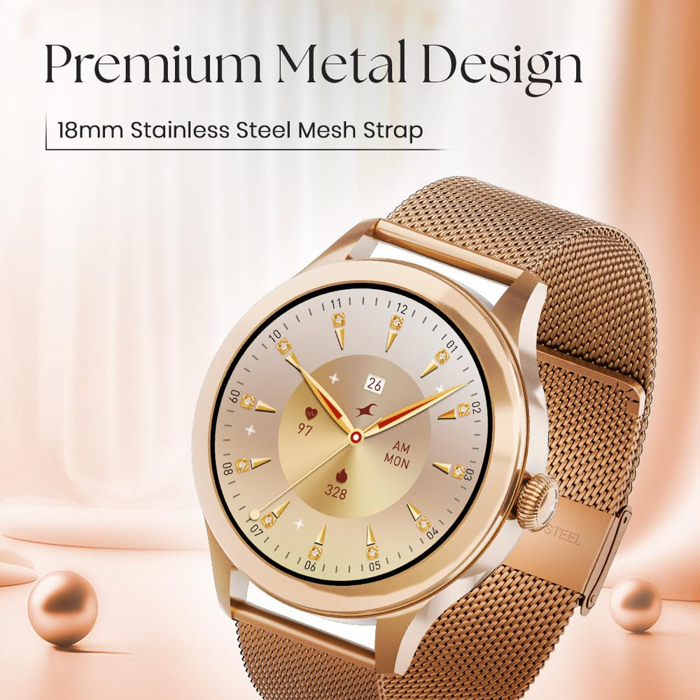 Fastrack Gold Color Smart Watch