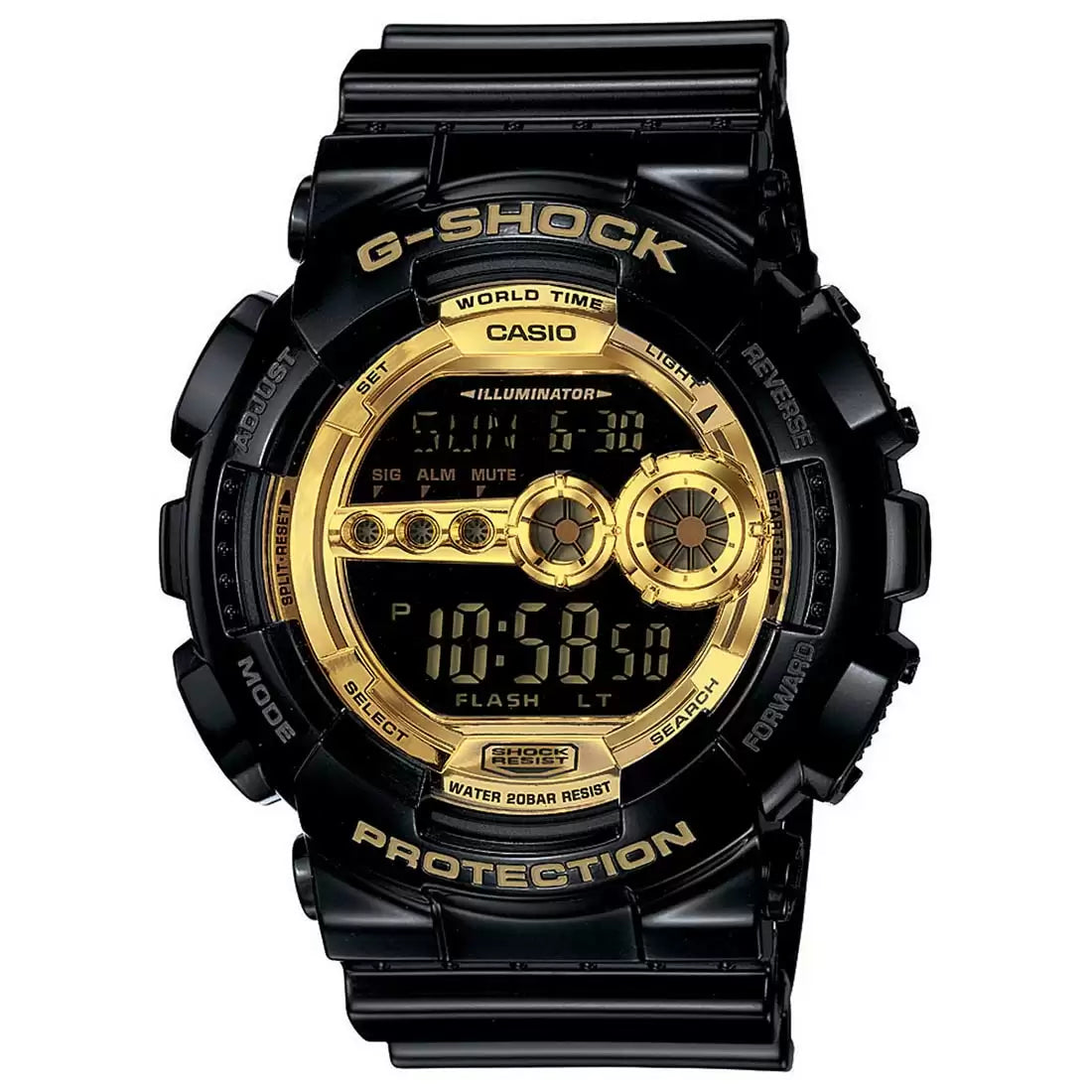 CASIO G-SHOCK Black Digital GD-100GB-1DR - G340 - KRISHNA WATCH COMPANY