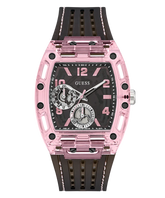 GUESS Mens Sporting Pink Black Multi-function Watch GW0032G3