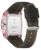 GUESS Mens Sporting Pink Black Multi-function Watch GW0032G3