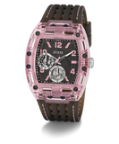 GUESS Mens Sporting Pink Black Multi-function Watch GW0032G3