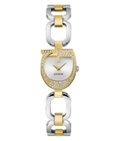 GUESS Ladies 2-Tone Gold Tone Analog Watch GW0683L6