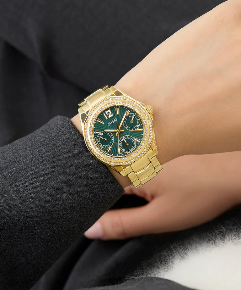 GUESS Ladies Gold Tone Multi-function Watch - GW0685L5 - KRISHNA WATCH COMPANY