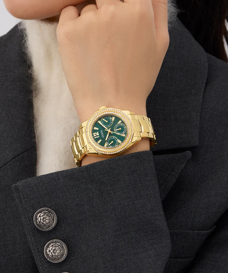 GUESS Ladies Gold Tone Multi-function Watch - GW0685L5 - KRISHNA WATCH COMPANY