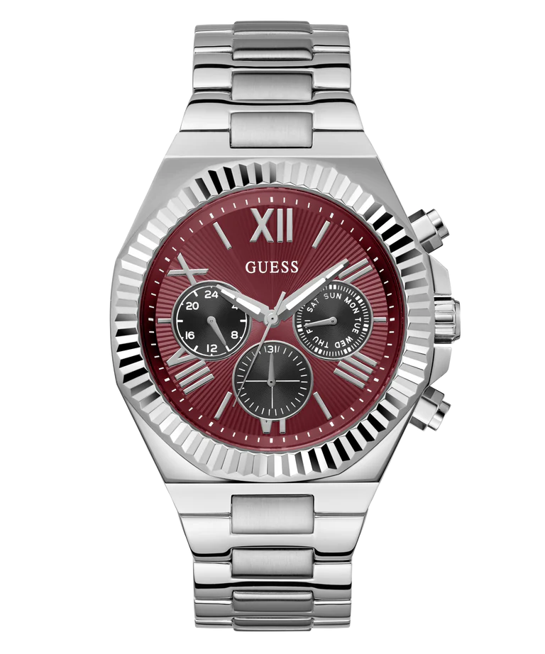 GUESS Mens Equity Silver Tone Analog Watch - GW0703G7 - KRISHNA WATCH COMPANY