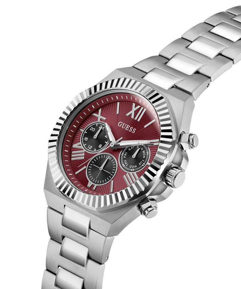 GUESS Mens Equity Silver Tone Analog Watch - GW0703G7 - KRISHNA WATCH COMPANY