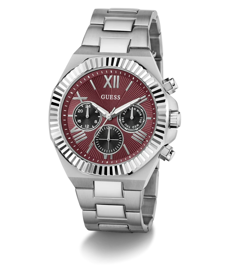 GUESS Mens Equity Silver Tone Analog Watch - GW0703G7 - KRISHNA WATCH COMPANY