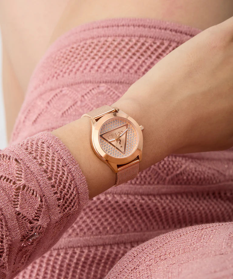 GUESS Ladies Rose Gold Tone Analog Watch GW0835L3 - KRISHNA WATCH COMPANY