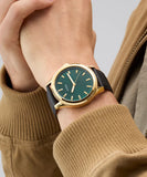 GUESS Mens Black Gold Tone Analog Watch GW0846G1 - KRISHNA WATCH COMPANY