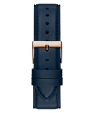 GUESS Mens Navy Rose Gold Tone Analog Watch GW0846G2