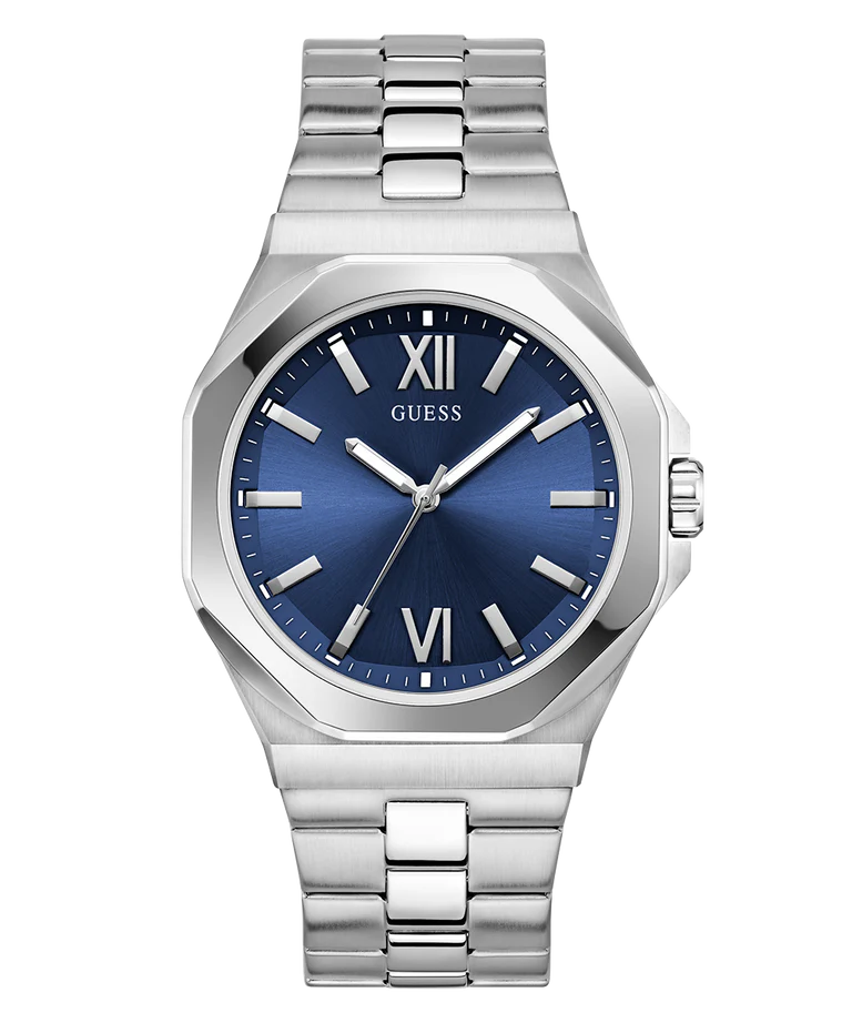 GUESS Mens Silver Tone Analog Watch GW0849G1 - KRISHNA WATCH COMPANY