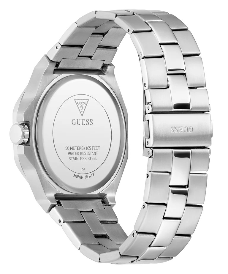 GUESS Mens Silver Tone Analog Watch GW0849G1 - KRISHNA WATCH COMPANY
