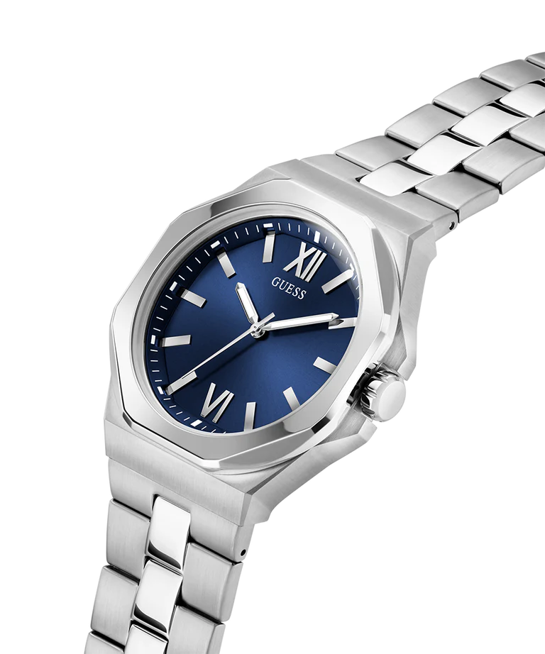 GUESS Mens Silver Tone Analog Watch GW0849G1 - KRISHNA WATCH COMPANY
