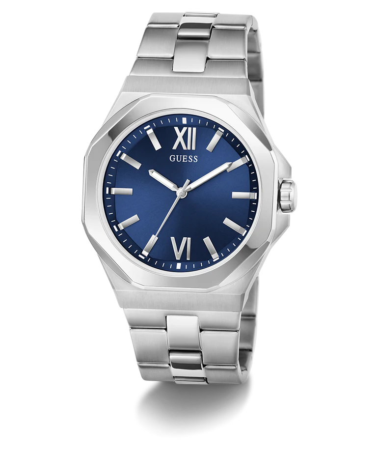 GUESS Mens Silver Tone Analog Watch GW0849G1 - KRISHNA WATCH COMPANY