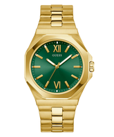 GUESS Mens Gold Tone Analog Watch GW0849G2
