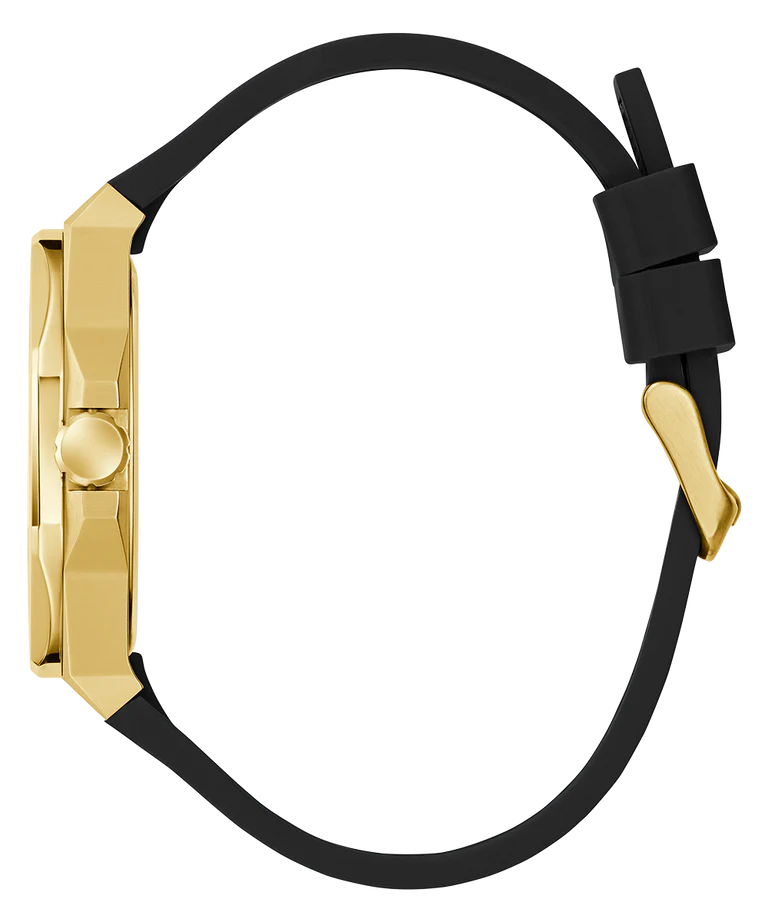 GUESS Mens Black Gold Tone Analog Watch GW0850G2 - KRISHNA WATCH COMPANY