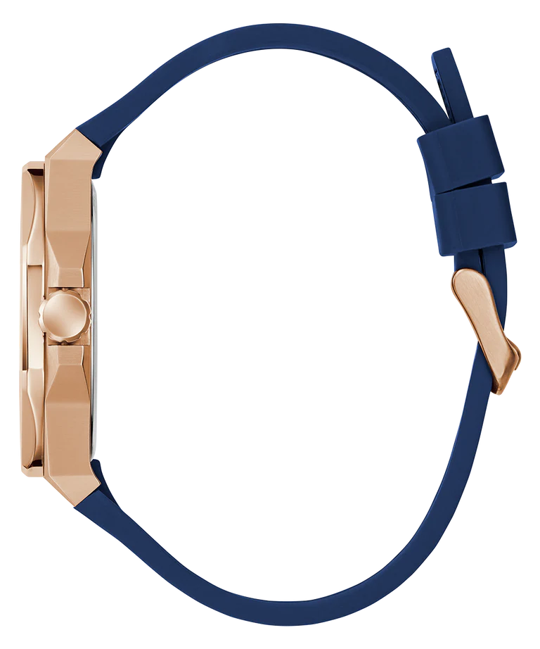 GUESS Mens Blue Rose Gold Tone Analog Watch GW0850G3 - KRISHNA WATCH COMPANY