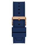 GUESS Mens Blue Rose Gold Tone Analog Watch GW0850G3