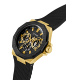 GUESS Mens Black Gold Tone Multi-function Watch - GW0853G2 - KRISHNA WATCH COMPANY