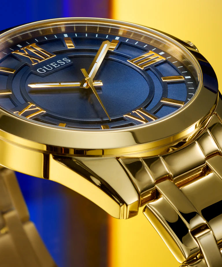 GUESS Mens Gold Tone Analog Watch GW0893G5 - KRISHNA WATCH COMPANY