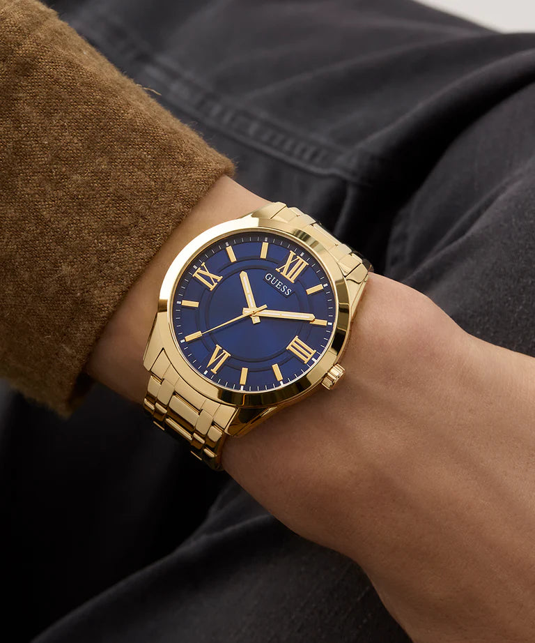 GUESS Mens Gold Tone Analog Watch GW0893G5 - KRISHNA WATCH COMPANY