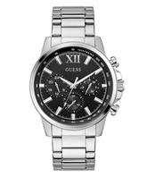 GUESS Mens Silver Tone Multi-function Watch 44 mm GW0900G1
