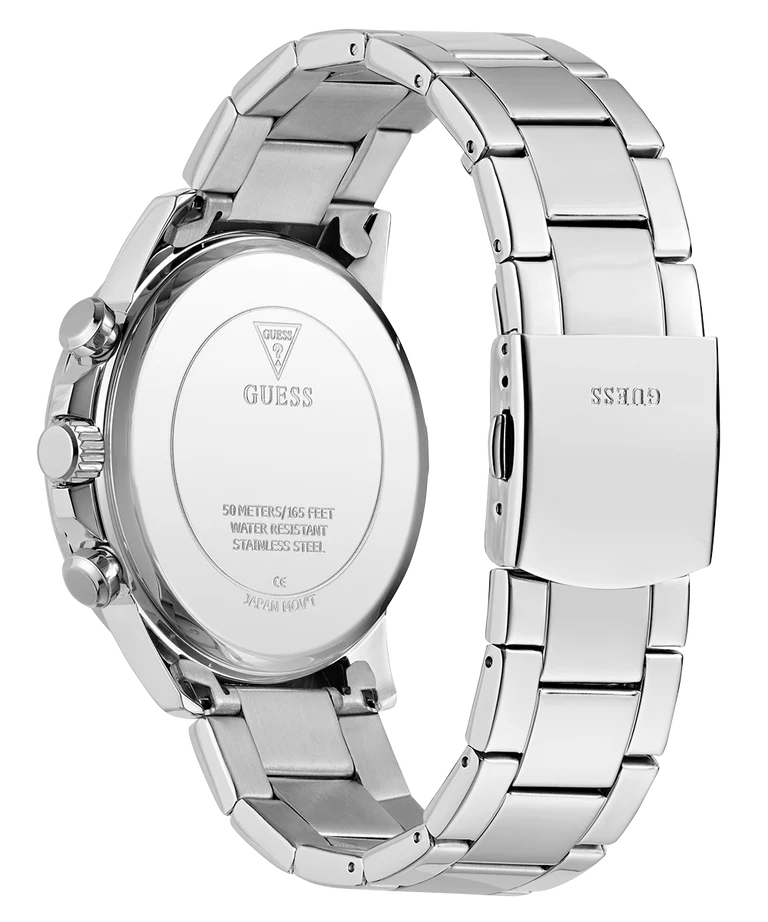 GUESS Mens Silver Tone Multi-function Watch 44 mm GW0900G1 - KRISHNA WATCH COMPANY