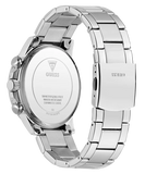 GUESS Mens Silver Tone Multi-function Watch 44 mm GW0900G1