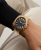 GUESS Mens Gold Tone Multi-function Watch GW0900G3 - KRISHNA WATCH COMPANY