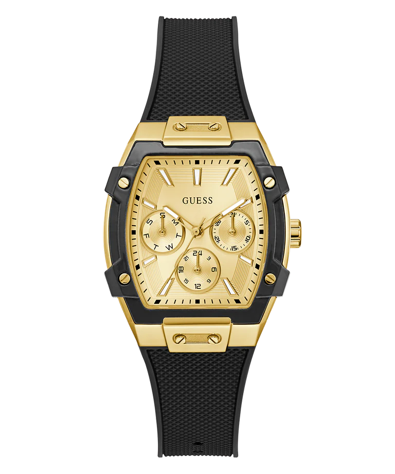 GUESS Ladies Black Gold Tone Multi-function Watch GW0945L2