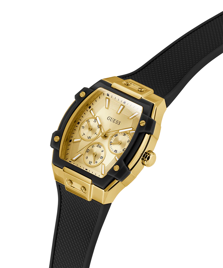 GUESS Ladies Black Gold Tone Multi-function Watch GW0945L2 - KRISHNA WATCH COMPANY