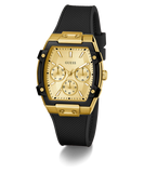 GUESS Ladies Black Gold Tone Multi-function Watch GW0945L2