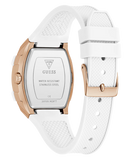 GUESS Ladies White Rose Gold Tone Analog Watch - GW0945L6