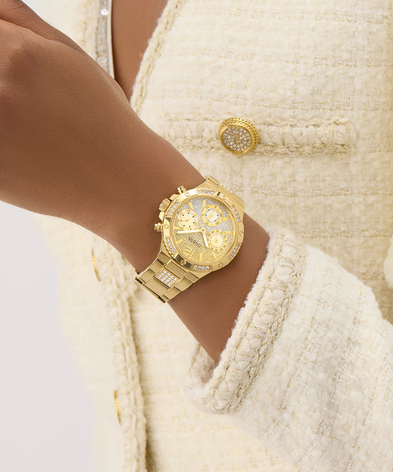 GUESS Ladies Gold Tone Multi-function Watch - GW0950L2 - KRISHNA WATCH COMPANY