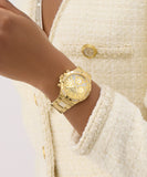 GUESS Ladies Gold Tone Multi-function Watch - GW0950L2