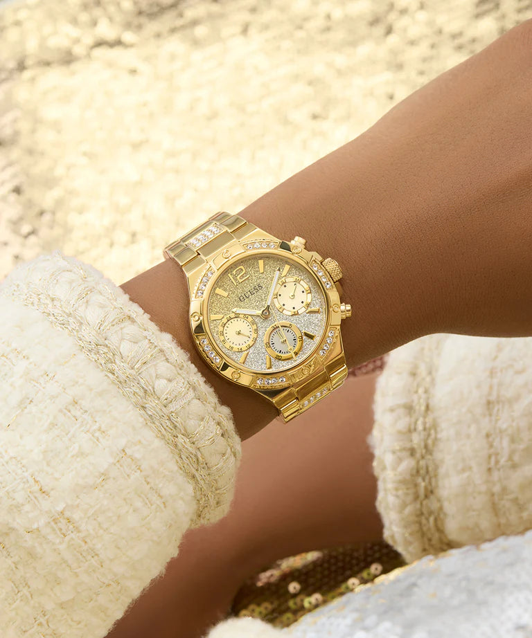 GUESS Ladies Gold Tone Multi-function Watch - GW0950L2 - KRISHNA WATCH COMPANY