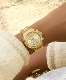 GUESS Ladies Gold Tone Multi-function Watch - GW0950L2