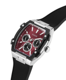 GUESS Mens Black Silver Tone Multifunction Watch - GW0956G1 - KRISHNA WATCH COMPANY